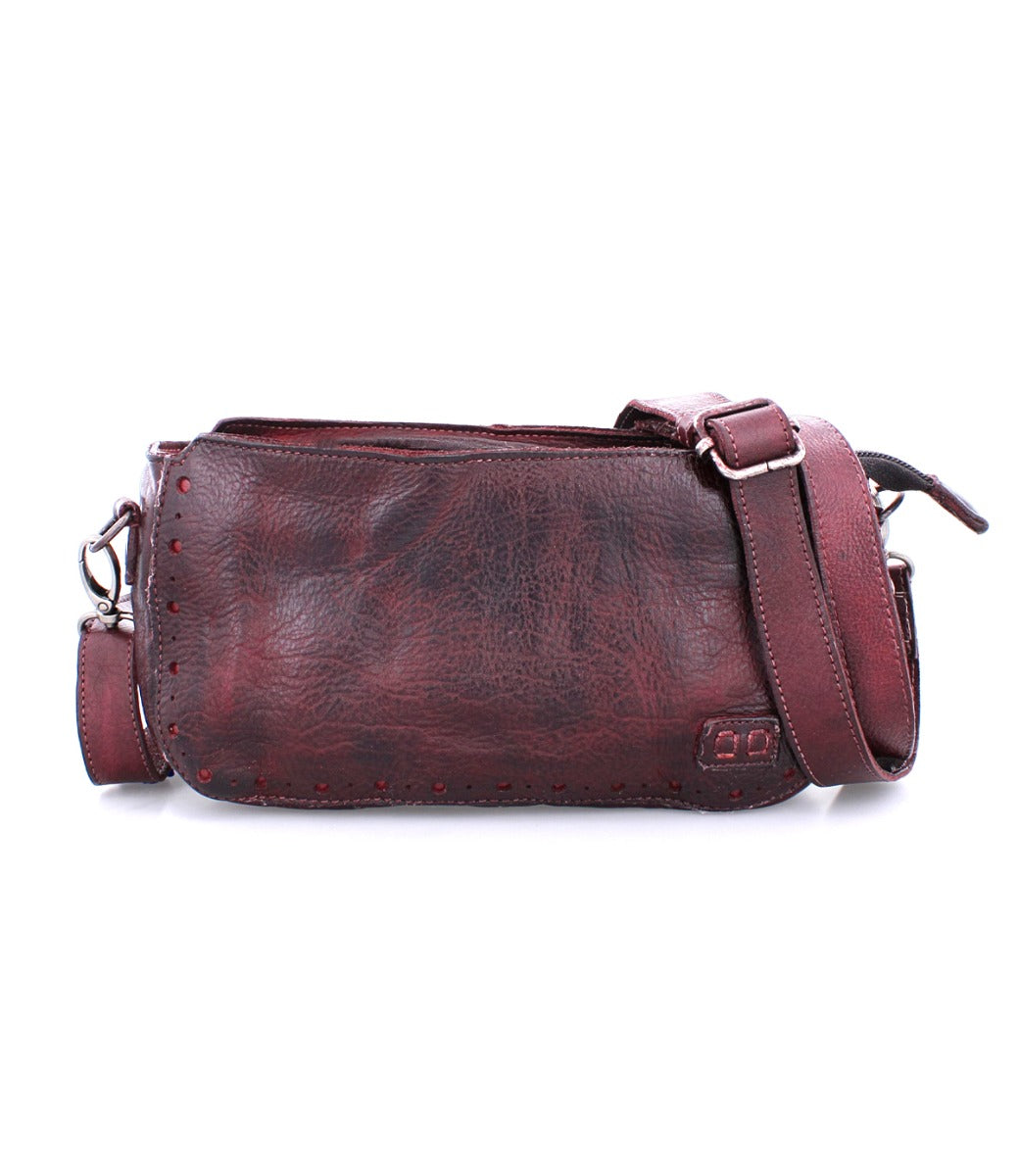 Women&#39;s Dolon crossbody bag in burgundy leather by Bed Stu.