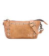 An Encase tan leather cross body bag with studded details from Bed Stu.