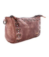 An Encase brown leather purse with studded details.