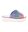 A women's Fairlee II slide on sandal with a multi - colored design by Bed Stu.