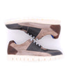 A pair of men's Fairman brown and blue sneakers by Bed Stu.