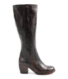 A women's black leather boot called Fate by Bed Stu.