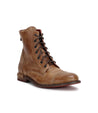 A men's tan leather Boot with laces named Laurel by Bed Stu.