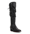 A women's black leather over the knee boot called Leilani by Bed Stu.