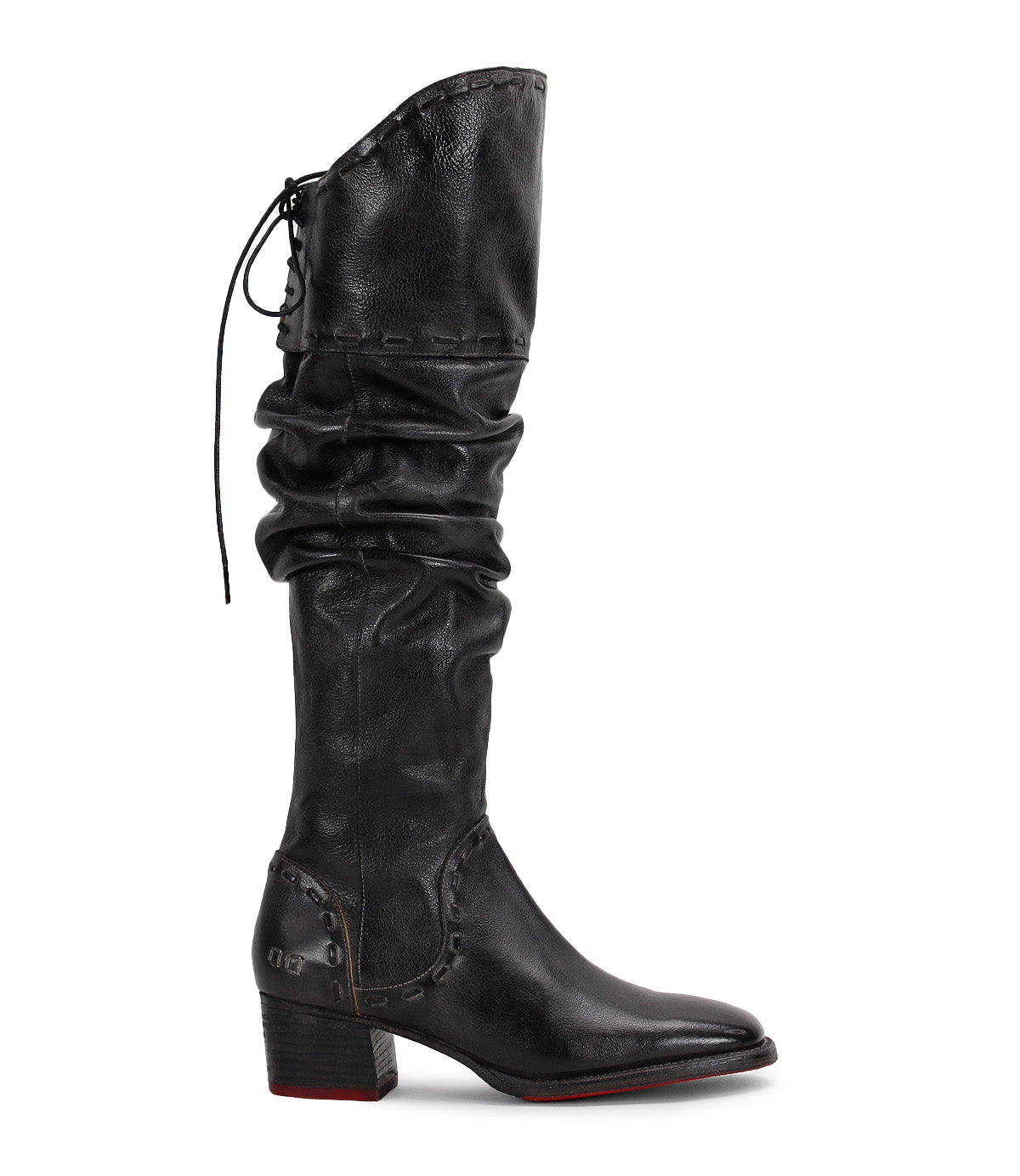 A woman's Leilani black leather over the knee boots by Bed Stu.