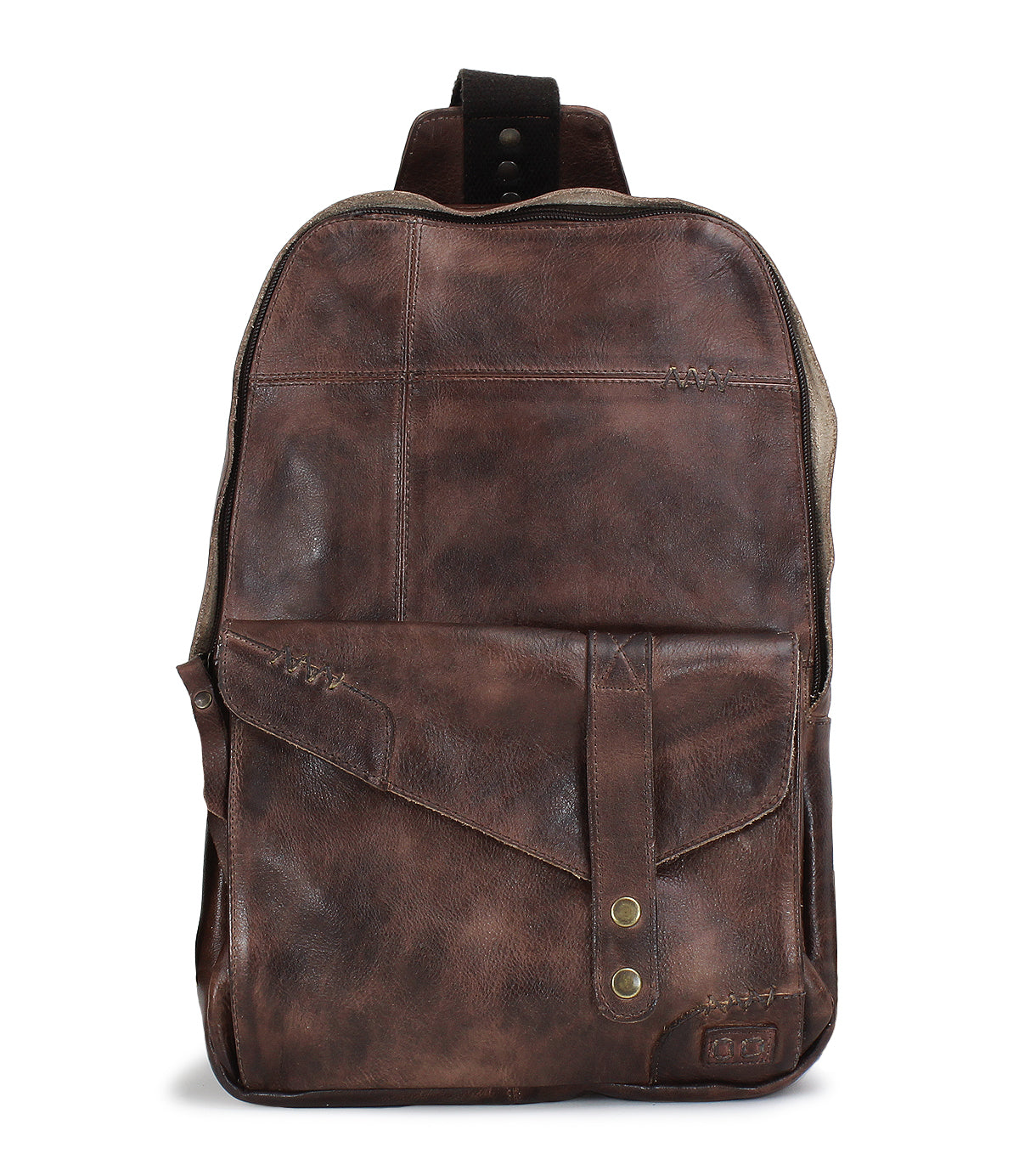 A Boss teak leather backpack by Bed Stu.