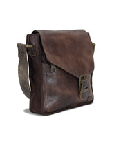 A teak Venice Beach vegetable tanned leather bag with an adjustable strap by Bed Stu.