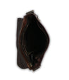 The inside of a Bed Stu Venice Beach teak leather bag.