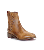 A women's tan leather Alina ankle boot by Bed Stu.