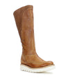 A women's Yoko leather boot from Bed Stu with a white sole.