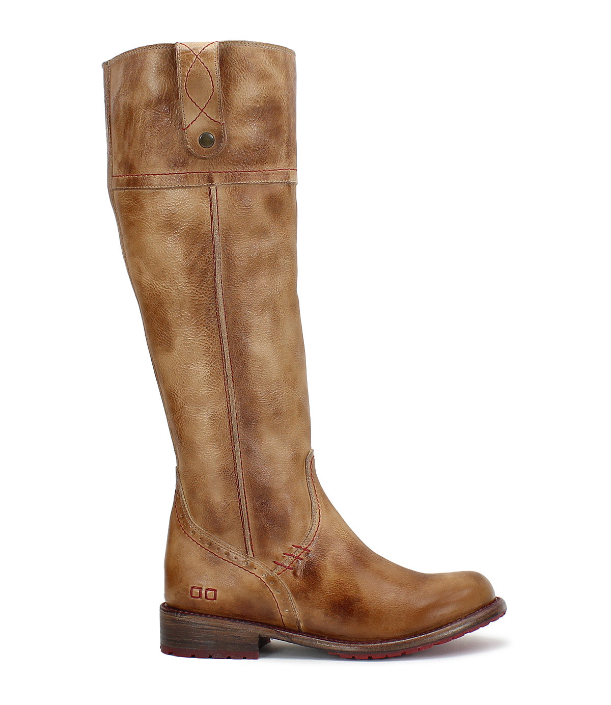A women's Bed Stu Jacqueline riding boot in tan leather.