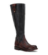 A women's Bed Stu Jacqueline Wide Calf boot with a zipper.