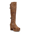 A women's Ceretti boot with a wooden heel by Bed Stu.