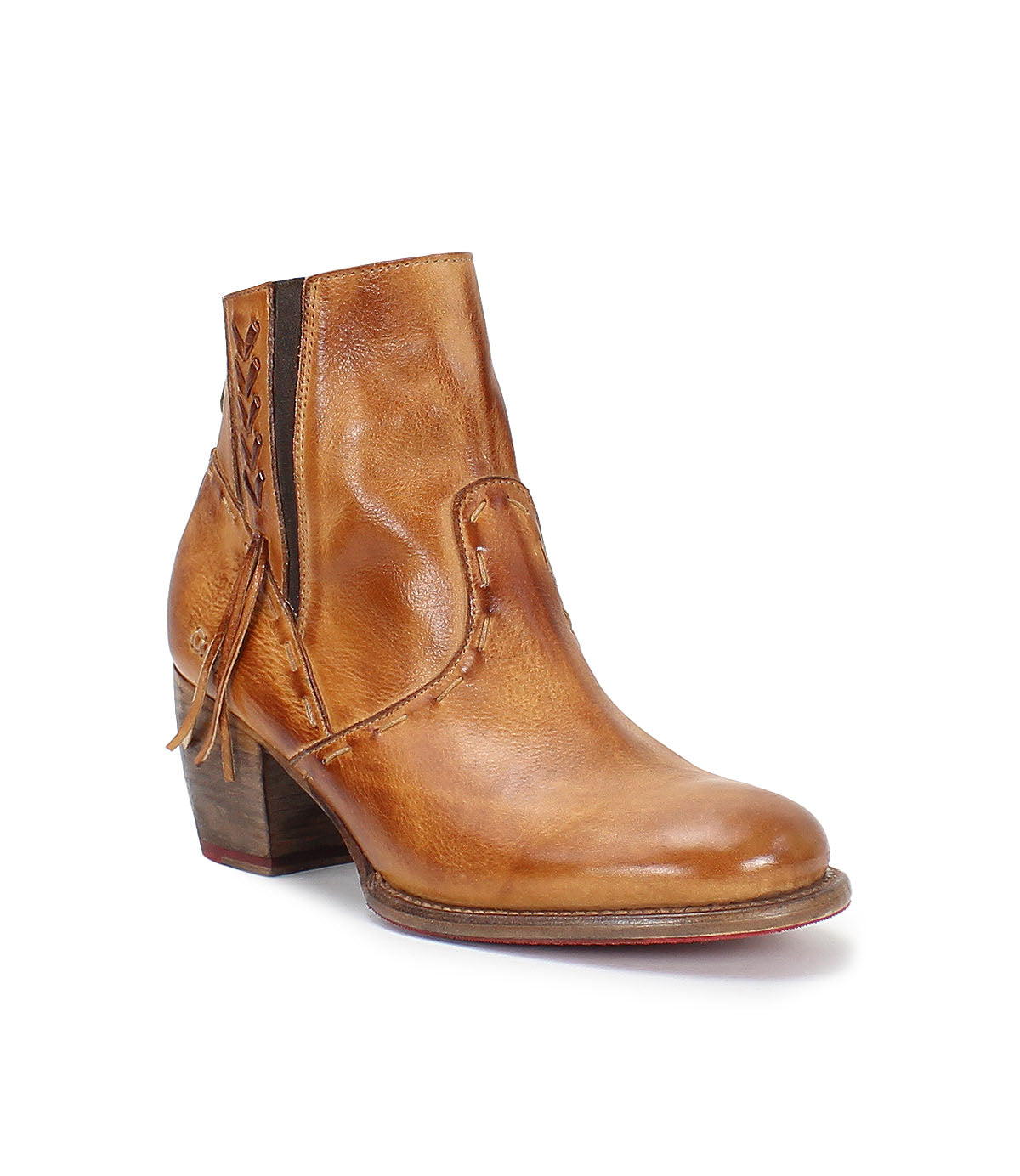 A Celestine women's ankle boot in tan leather by Bed Stu.