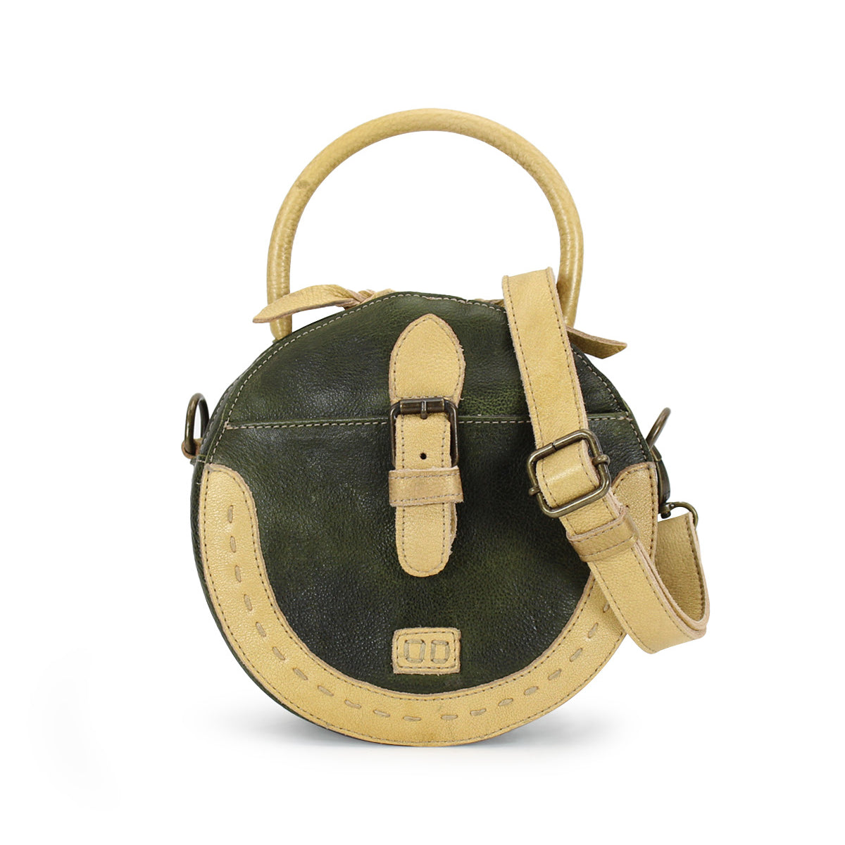 A green Bed Stu Arenfield with a strap.