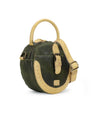An Arenfield leather bag with a handle, in green, made by Bed Stu.