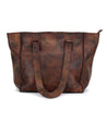 A zip-top Celindra LTC brown leather tote bag by Bed Stu.