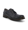 A pair of Galao by Bed Stu men's black lace up shoes on a white background.