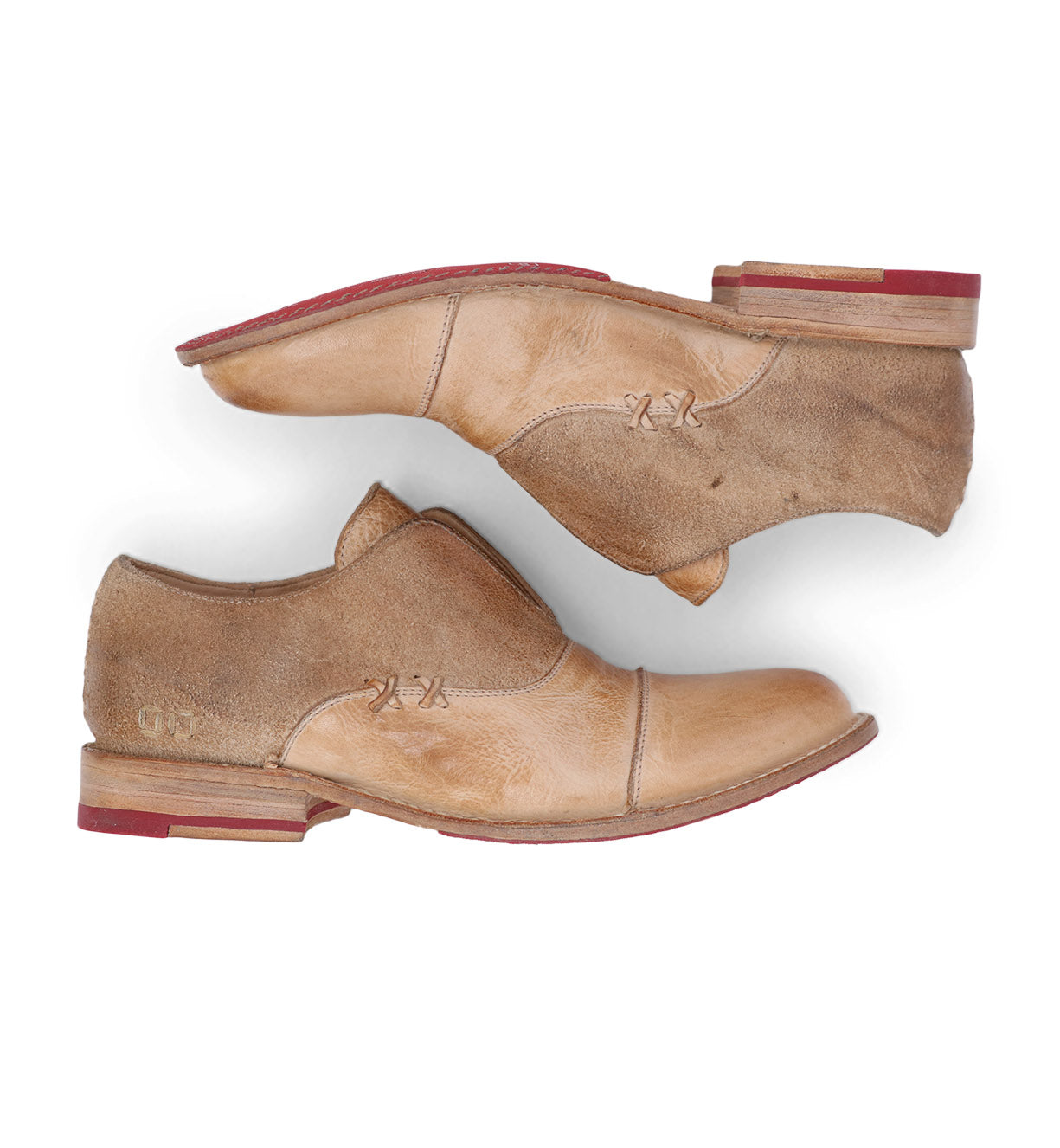 A pair of Garden M shoes with red soles from Bed Stu.
