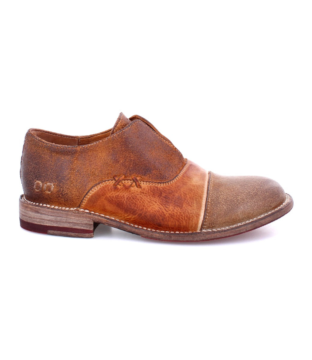 A men's Garden M brown and tan oxford shoe by Bed Stu.