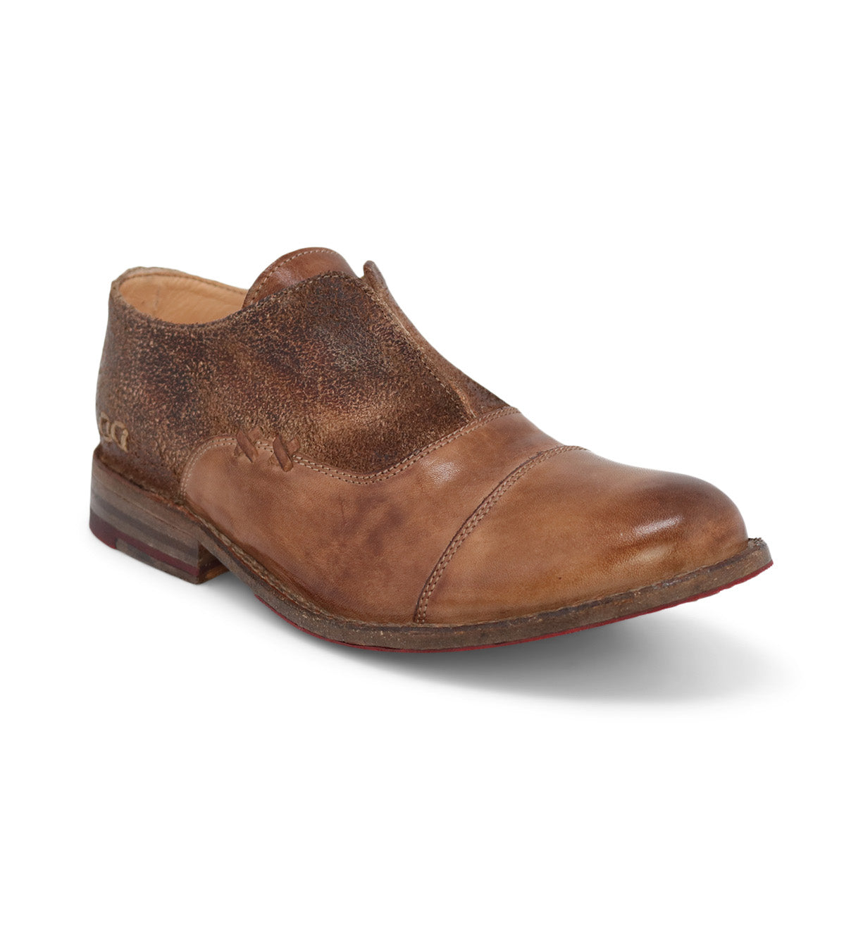 A Garden M leather shoe with a brown sole by Bed Stu.