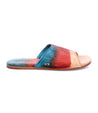 The Gia women's colorful leather slide on sandals by Bed Stu.