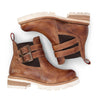 A pair of Ginger brown leather boots with buckles from Bed Stu.