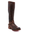 A women's brown leather Glaye riding boot by Bed Stu.