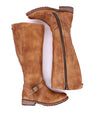 A pair of Glaye Wide Calf boots with zippers on the side by Bed Stu.