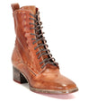 A women's brown ankle boot with laces called Gracie by Bed Stu.