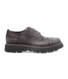 The men's grey handcrafted Grant oxford shoes with Italian leather and black soles by Bed Stu.