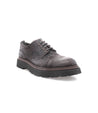 A handcrafted men's brown lace up Grant made with Italian leather by Bed Stu.