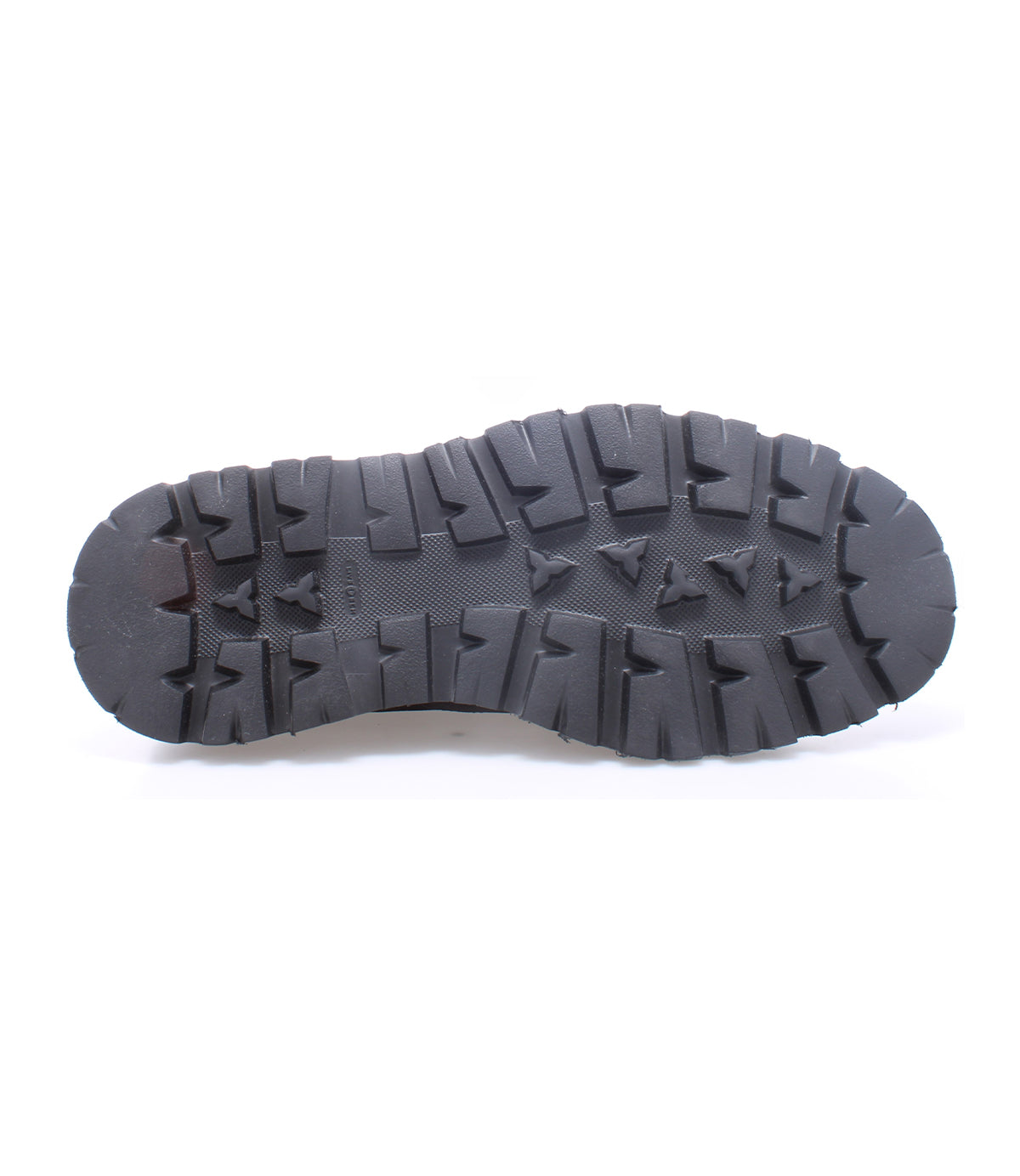A handcrafted black Grant shoe made with Italian leather, showcasing its durability on a clean white background by Bed Stu.