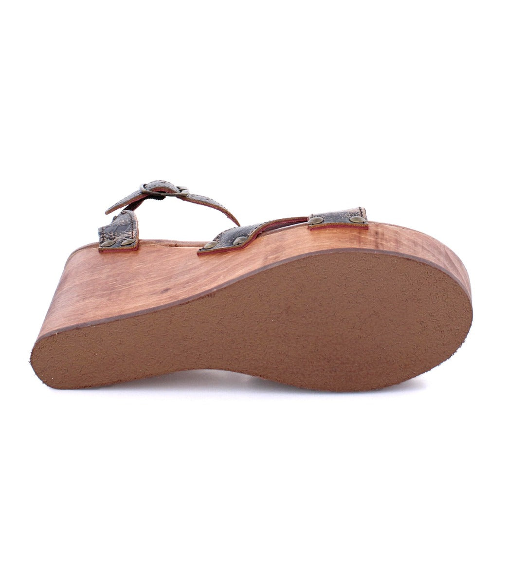 A Bed Stu Grettell women's sandal with straps and buckles.