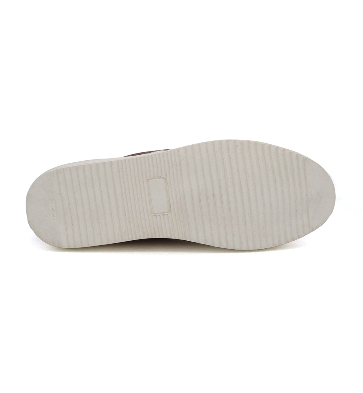 A pair of Harry shoes with Bed Stu white soles on a white background.