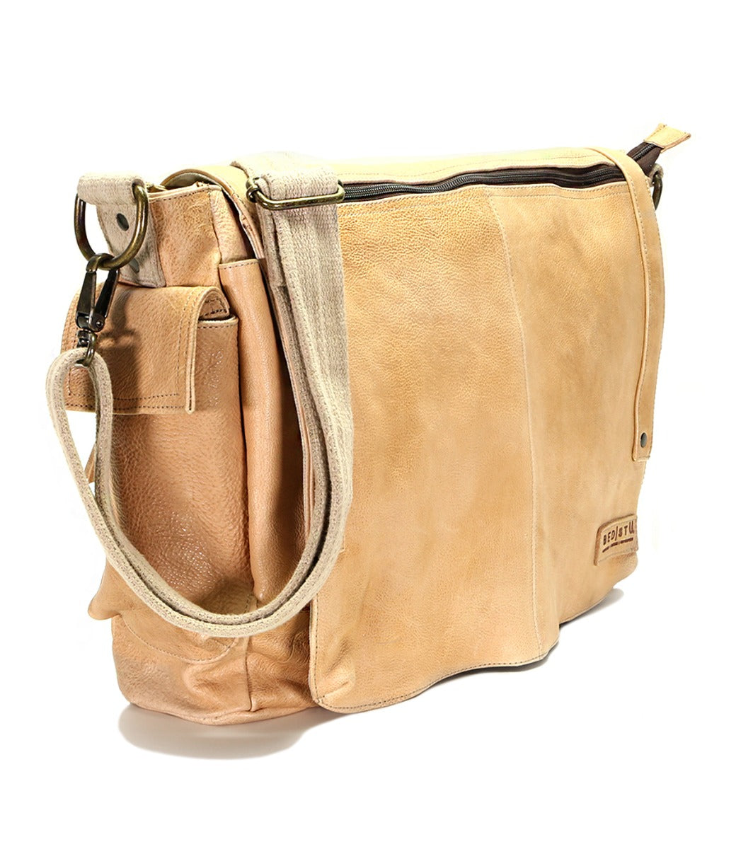 A Bed Stu Hawkeye II leather messenger bag.