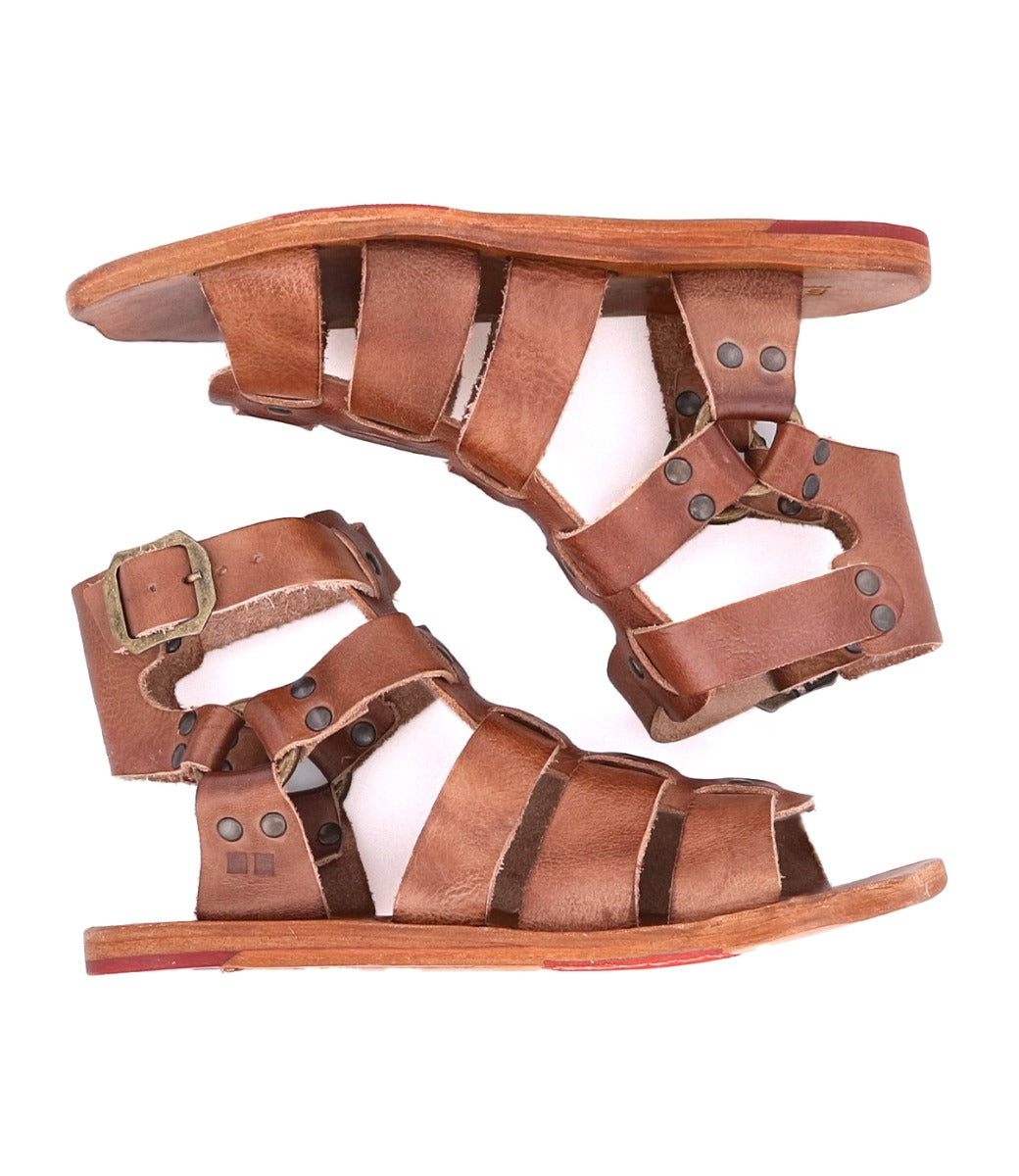 A pair of Hera sandals with straps and buckles by Bed Stu.