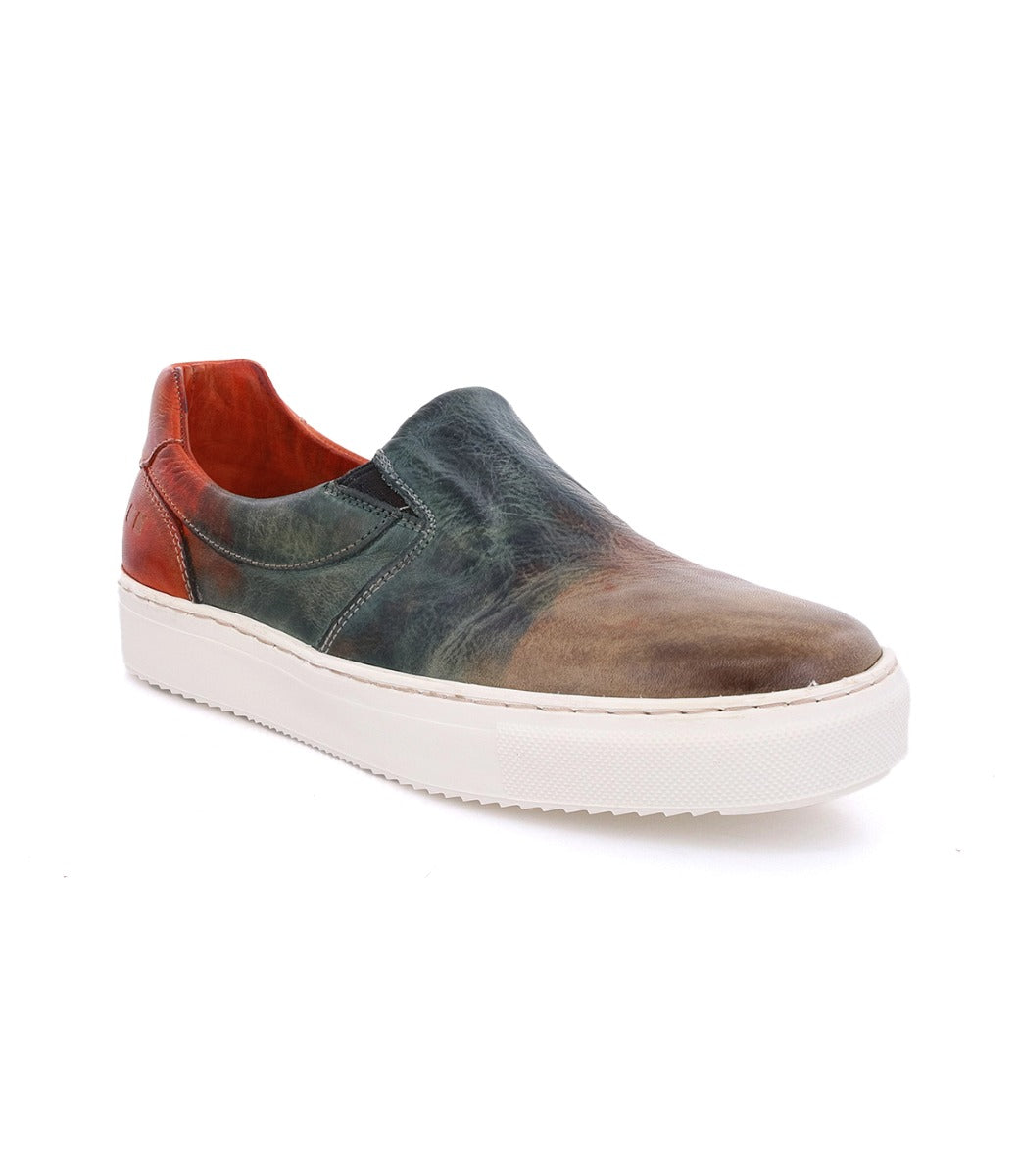 A Bed Stu Hermione women's slip on sneaker in multicolored leather.