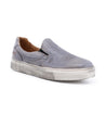 A grey Hermione slip on sneaker with a white Bed Stu sole.