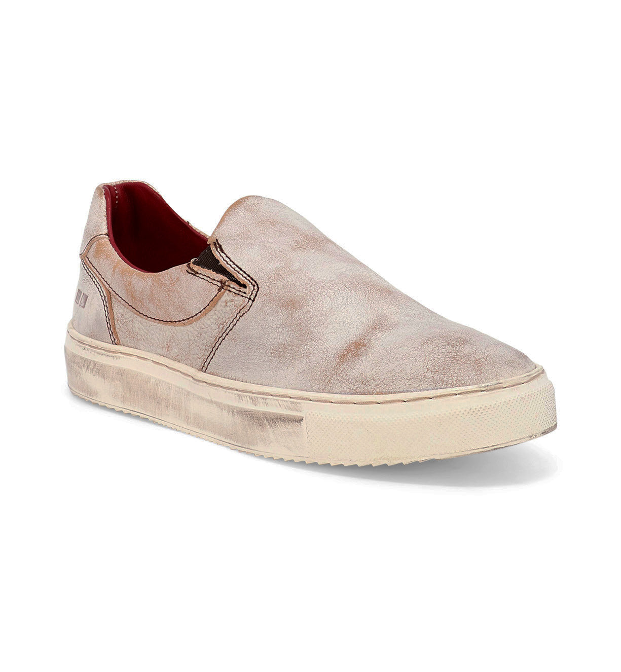 A pair of Bed Stu men's slip on sneakers in beige named Hermione.