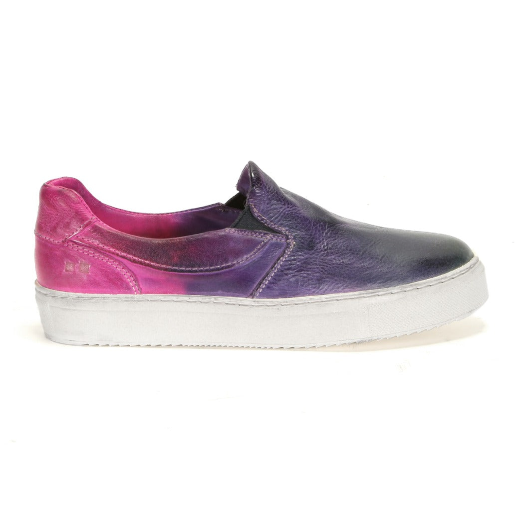 A purple and purple Hermione slip on sneaker with white soles by Bed Stu.