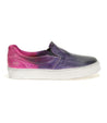 A purple and purple Hermione slip on sneaker with white soles by Bed Stu.