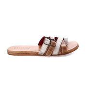 A Hilda sandal by Bed Stu with straps and buckles.