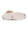 A pair of Bed Stu Honor brown shoes with white soles on a white background.