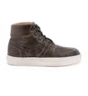 A men's brown leather high top sneaker, the Honor by Bed Stu.