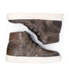 A pair of brown leather Bed Stu Honor sneakers on a white background.