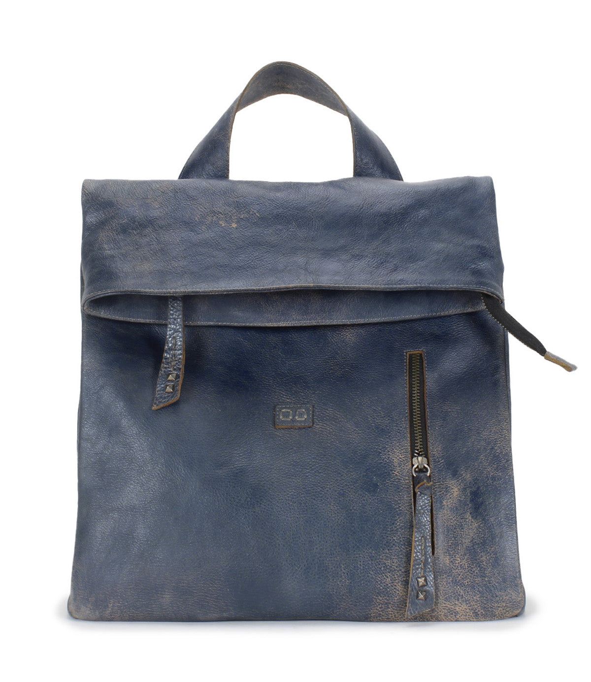 A blue Howie backpack by Bed Stu.