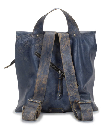 blue backpack leather straps Howie – BED|STÜ