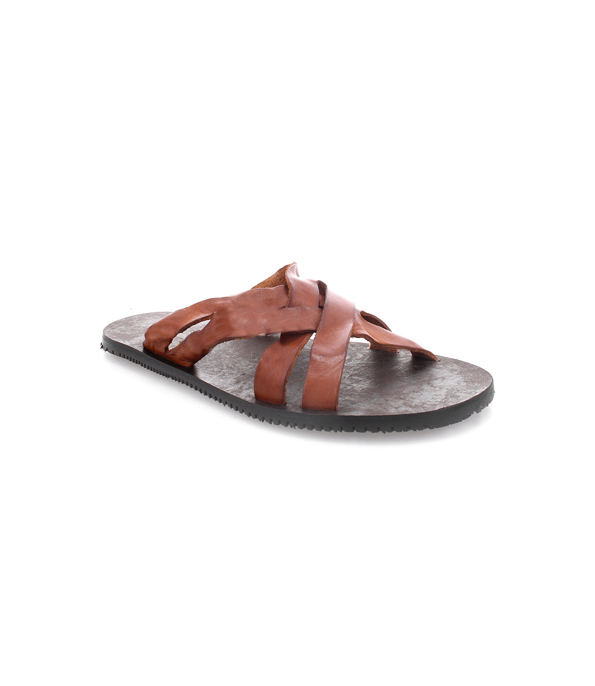 These Impromptu men's brown leather sandals from Bed Stu combine comfort and casual style with their woven leather design.