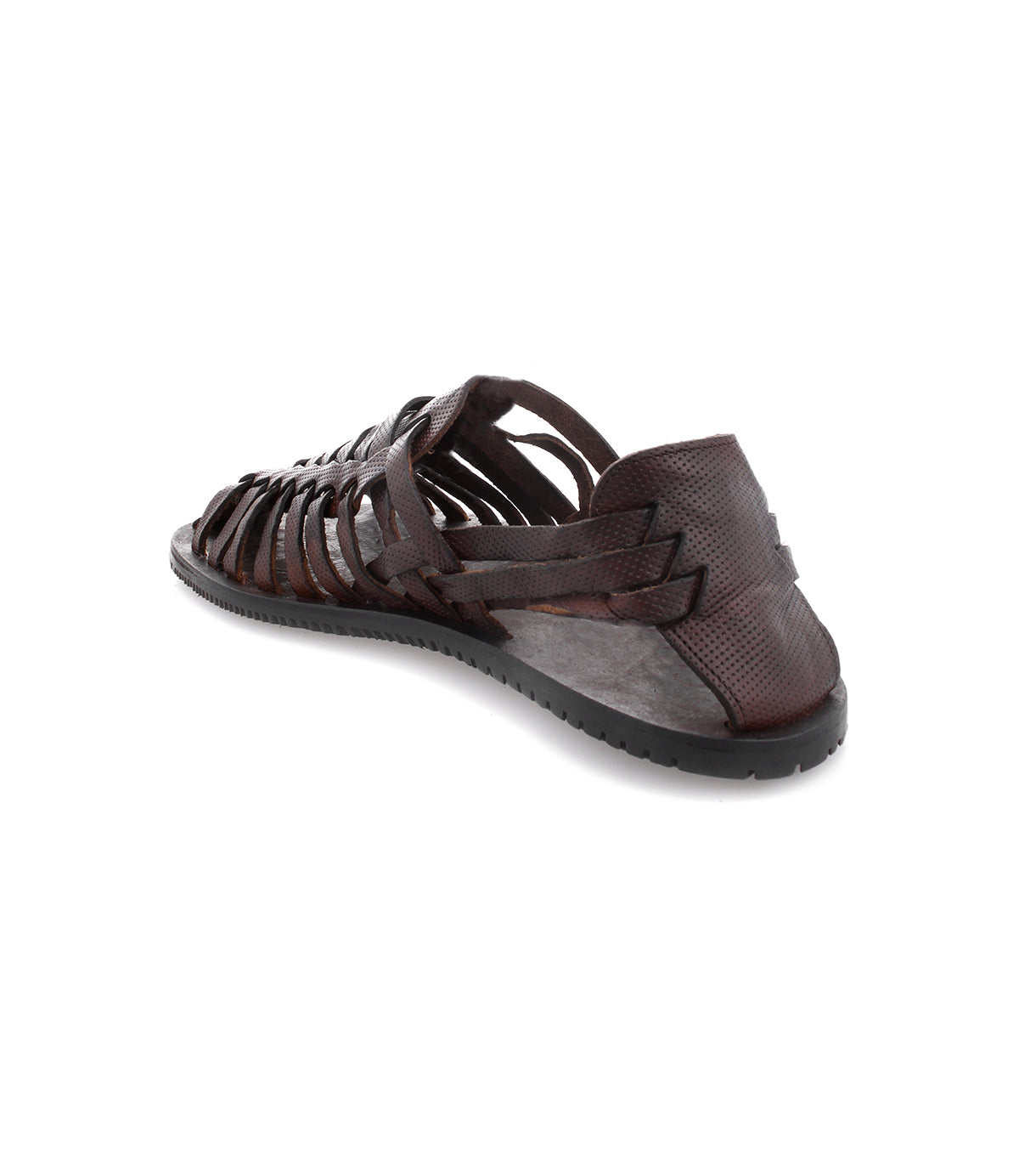 Italian closed-toe Insider fisherman sandals for men, combining summer sophistication with brown leather.